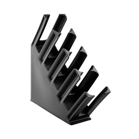Olympia Kristallon Cup Holder 4-Slots Polypropylene Black