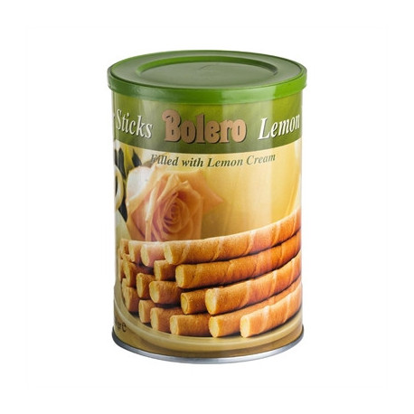 Bolero Lemon Wafer Sticks Tin 400g