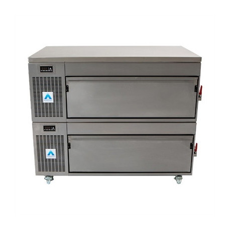 Adande Counter Pass Through Fridge Freezer Double Drawer VCM2/CW