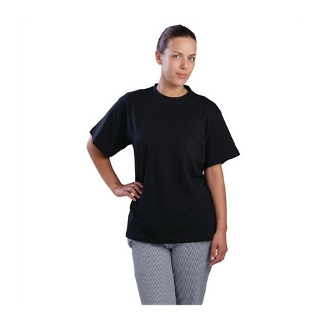 Nisbets Essentials T-Shirts Black Large (2 Pack)