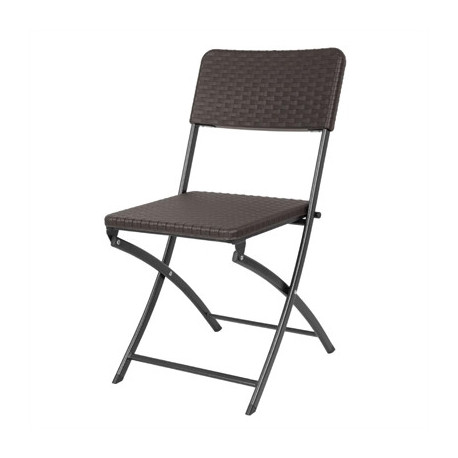 Bolero Rattan Folding Chairs Brown (2 Pack)