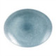 Churchill Studio Prints Raku Oval Coupe Plates Topaz Blue 317mm (12 Pack)