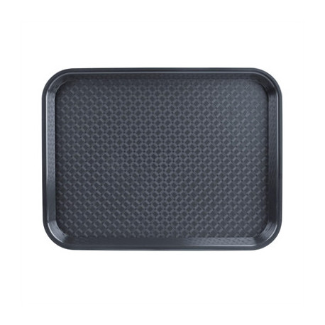 Olympia Kristallon Polypropylene Fast Food Tray Charcoal 275x353mm