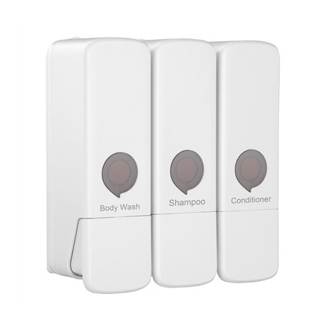 Jantex Triple Shower Dispenser White