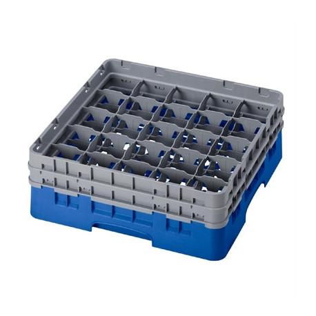 Cambro Camrack Blue 25 Compartments Max Glass Height 133mm