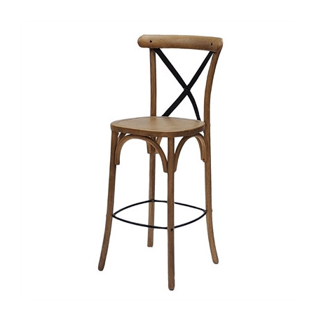 Bristol Bar Chair in Weathered Oak