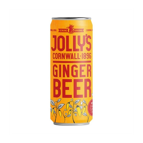 Jolly's Cornish Ginger Beer Cans 250ml (24 Pack)