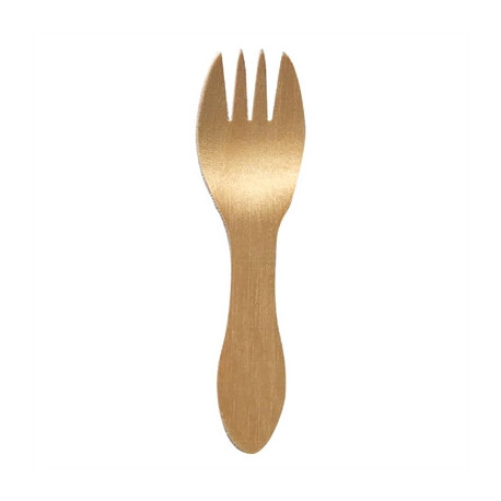 eGreen Wooden Mini Fork Food Grade Birchwood 102mm (1000 Pack)