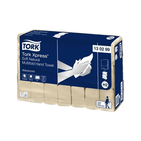 Tork Xpress Soft Multifold Paper Hand Towels Natural H2 (21 Pack)