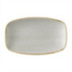 Churchill Stonecast Raw Grey Oblong Chefs Plates 180x 100mm (12 Pack)