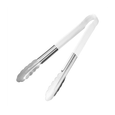 Hygiplas Colour Coded White Serving Tong 300mm