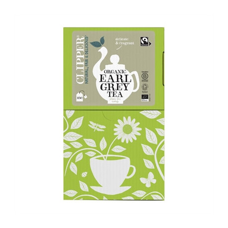 Clipper Fairtrade Organic Earl Grey Tea - Envelope, String & Tag (250 pack)