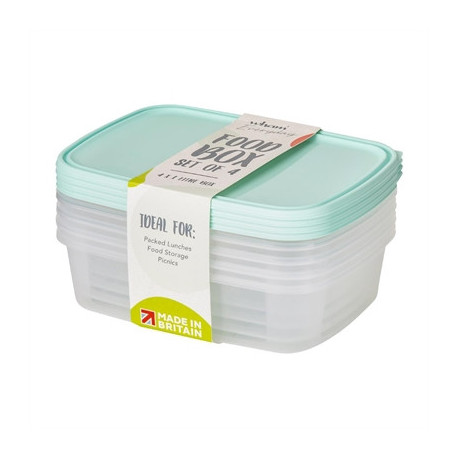 Wham Everyday Food Container 1Ltr (4 Pack)
