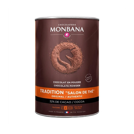 Monbana Salon de The Hot Chocolate 1kg Drum