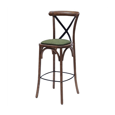 Bristol Bar Chair in Vintage with Shetland Forest Seat