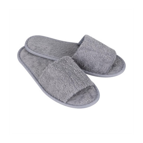 Mitre Luxury Curzon Open Toe Slippers Grey