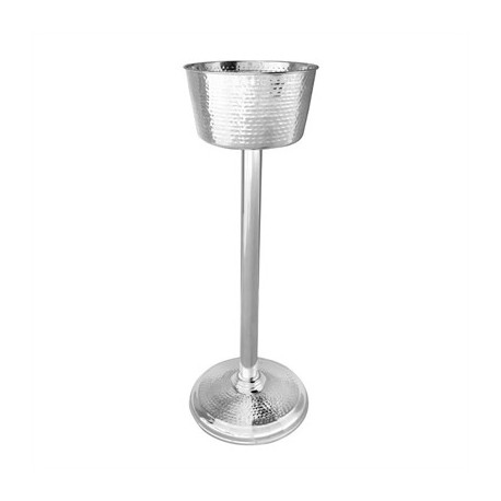 Olympia Wine Bucket Stand Hammered Stainless Steel