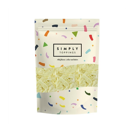 Simply Toppings White Chocolate Flakes 300g