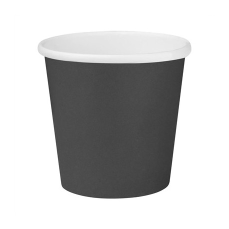 Fiesta Recyclable Hot Cups Single Wall Black 6oz (50 Pack)