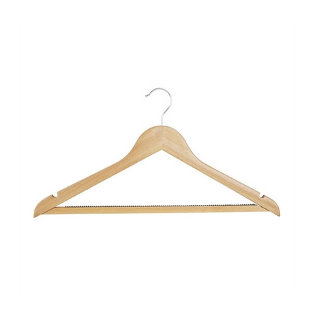 Bolero Natural Wooden Hangers (10 Pack)