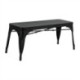 Bolero Bistro Metal Benches Black 1000mm (2 Pack)