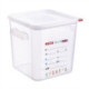 Araven Squared Transparent Polypropylene Container with Lid 18Ltr