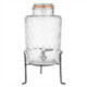 Olympia Geo Glass Clip-Top Drinks Dispenser with Wire Stand 8Ltr
