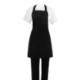 Nisbets Essentials Bib Aprons Black (2 Pack)