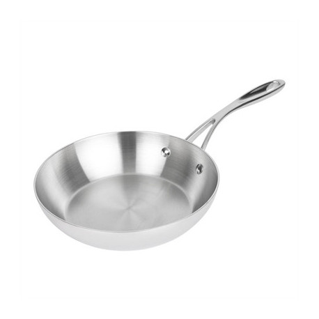 Vogue Stainless Steel and Aluminium Tri-Wall Frying Pan 20cm