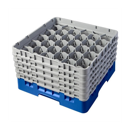 Cambro Camrack Blue 30 Compartments Max Glass Height 258mm