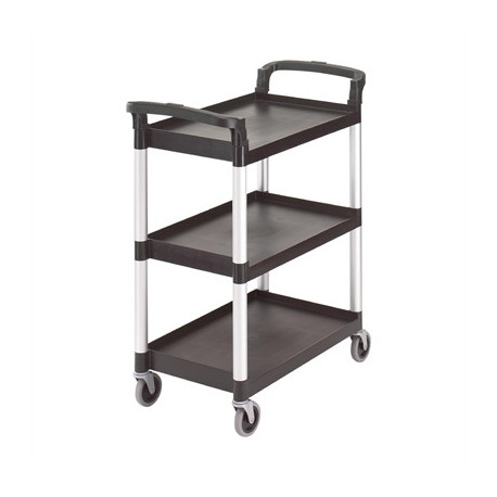 Cambro Three Shelf Utility Cart Black
