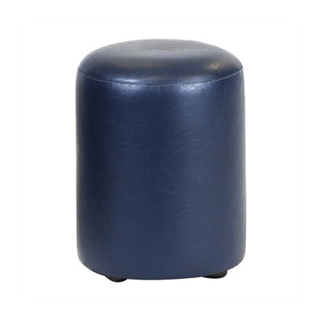 Cylinder Faux Leather Bar Stool Midnight (2 Pack)