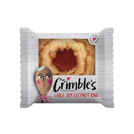Mrs Crimble's Jam Coconut Ring Single Serve (24 Pack)