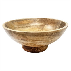 Olympia Footed Bowl Mango Wood 280mm