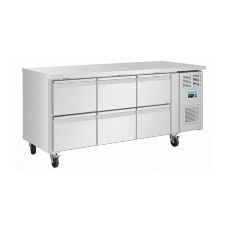 Polar U-Series Six Drawer Gastronorm Counter Fridge