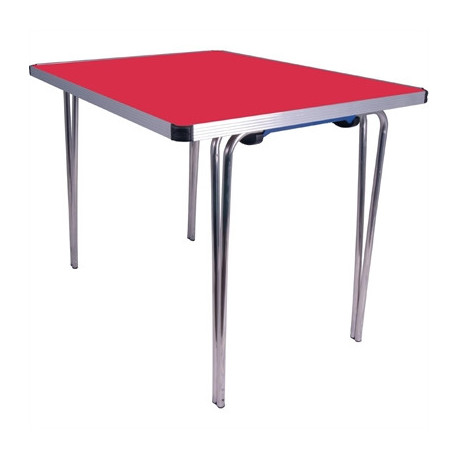 Gopak Contour Folding Table Red 3ft