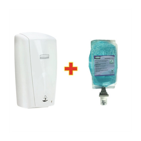 Rubbermaid AutoFoam Dispenser and 4 Perfumed Foam Hand Soaps 1.1Ltr