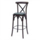 Bristol Bar Chair in Dark Walnut with Bison Cedar Seat