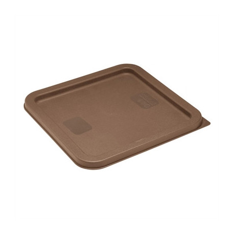 Hygiplas Square Food Storage Container Lid Brown Medium