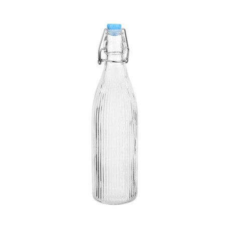Olympia Ridged Swing Top Water Bottles 500ml (6 Pack)