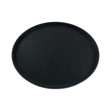 Beaumont Non-Slip Round Tray Black 406mm