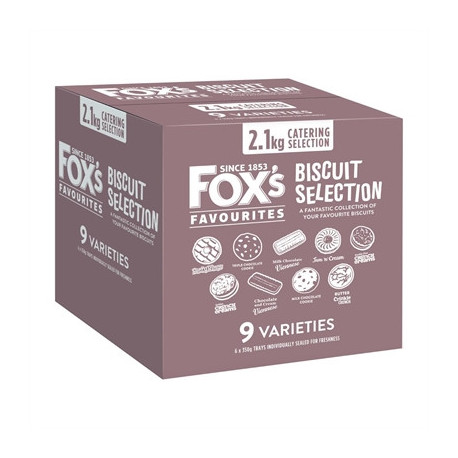 Fox's Favourites Catering Biscuit Assortment 350g (6 Pack)