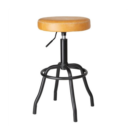 Bolero Brooklyn PU High Bar Stool - Caramel