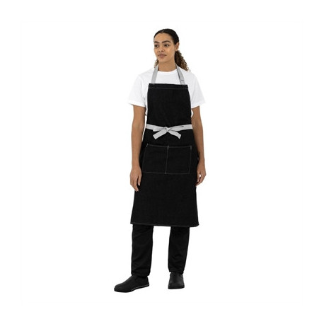 Southside Denim Bib Apron Black