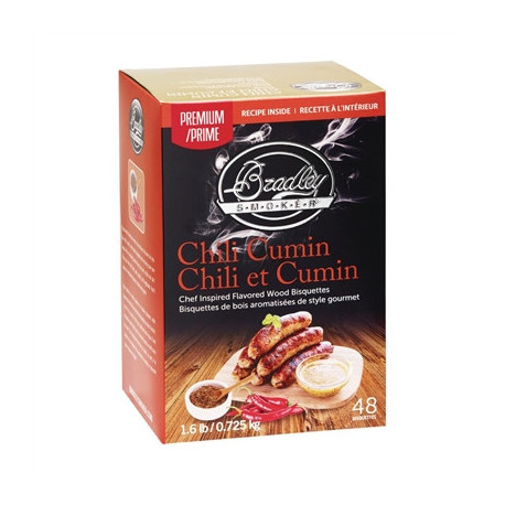 Bradley Food Smoker Chili Cumin Premium Flavour (48 Pack)