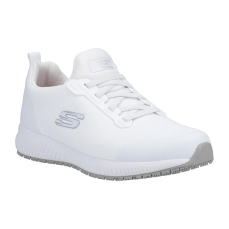 Skechers Slip Resistant Squad Myton Trainers White 47.5