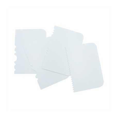 PME Side Scrapers Patterned Edge Plastic (4 Pack)