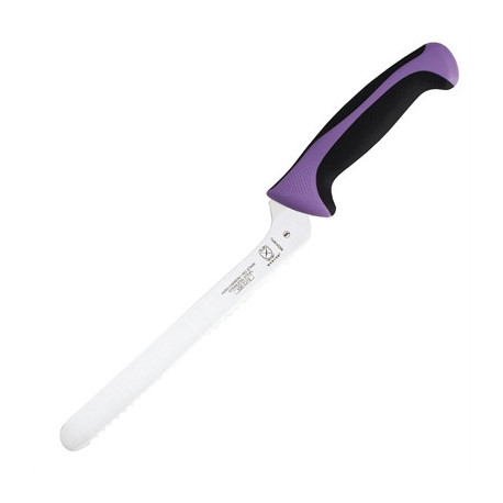 Mercer Millennia Culinary Allergen Safety Offset Serrated Bread Knife Purple 20.3cm