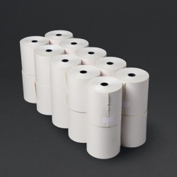 Olympia Non-Thermal 2ply White and Yellow Till Roll 76 x 70mm (20 Pack)