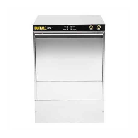 Buffalo Undercounter Glasswasher with Drain Pump 500x500mm Baskets